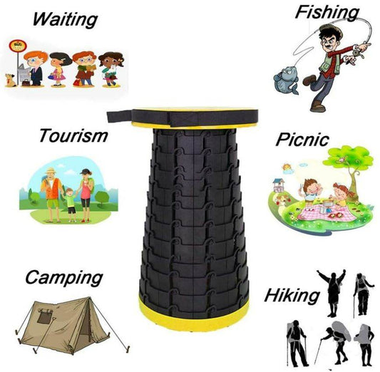 Retractable Telescopic Portable Camping Seat - DMC Wholesale