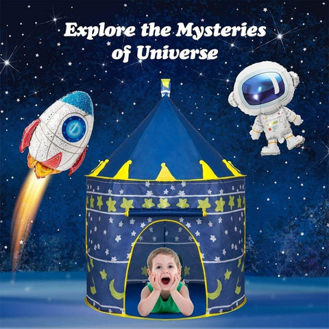 Castle Cubby House Play Tent For Children - Alt View