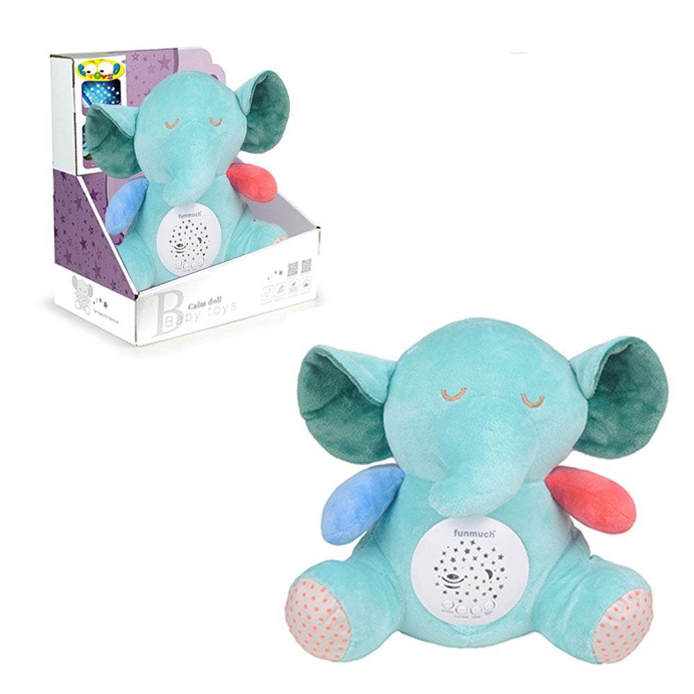 Musical Projector Elephant Plush Toy - DMC Wholesale