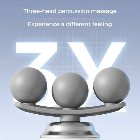 Triple‑Head Fascia Massage Gun - Alt View