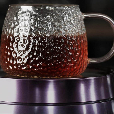 Hammered Glass Cup (400ml)(Each) - Alt View