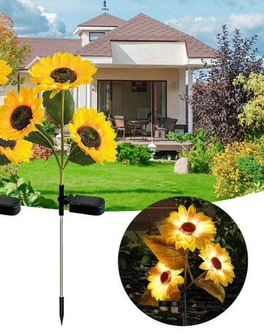Solar LED Waterproof Sunflower Garden Light (2pcs) - DMC Wholesale