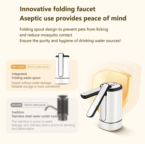 Foldable Pure Water Barrel Water Dispenser - Alt View