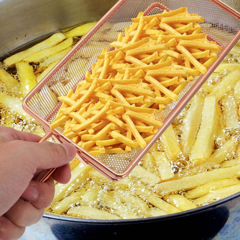 Steel Deep Fryer Basket (20cm) - Alt View