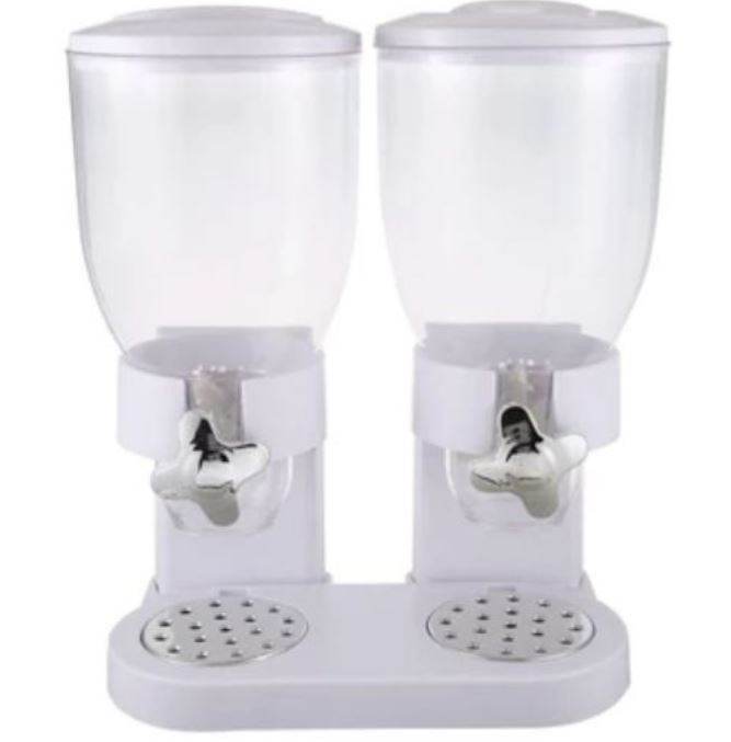 Double Barrel Cereal Dispenser (2L) - DMC Wholesale