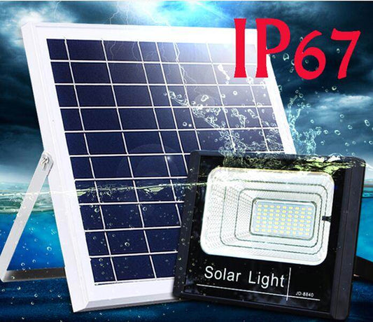 LED Solar Floodlight with Solar Panel (40W) - DMC Wholesale
