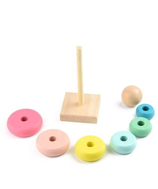 Colourful Wooden Stacking Tower (Small) - DMC Wholesale