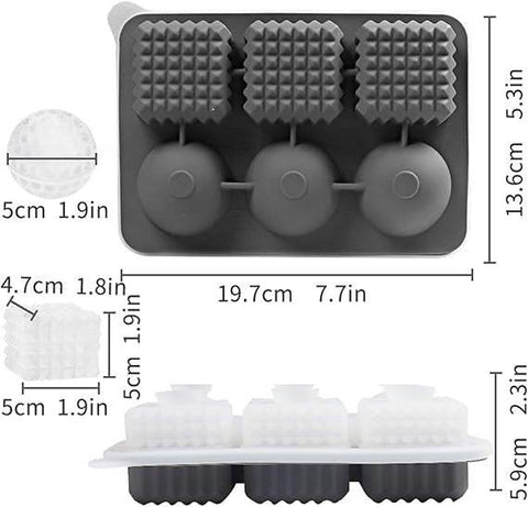 Large Ice Cubes Mold (19.7x13.6cm) - Alt View