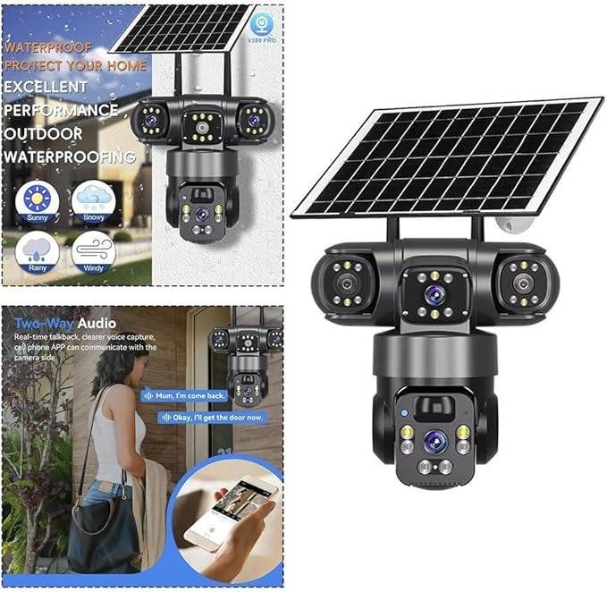 Solar Powered Security Camera (4G) - DMC Wholesale