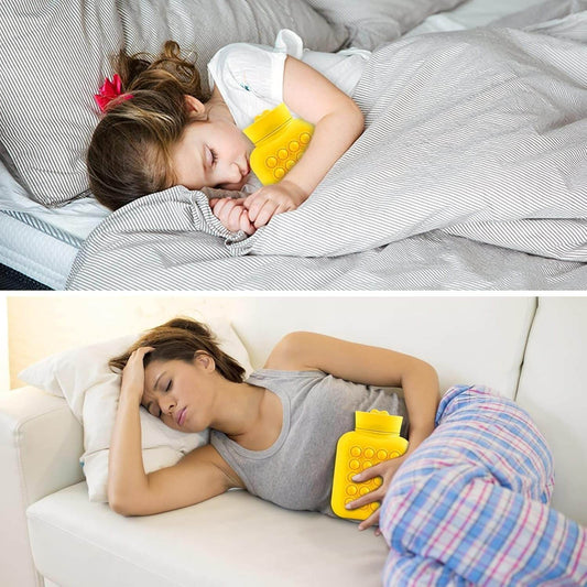 Hot And Cold Compress Water Bottle Pop-It Bag (500ml)(Yellow) - DMC Wholesale