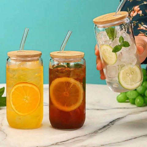 Elegant Ultra Durable Clear Glass Cup Set (500ml)(4 pcs) - Alt View