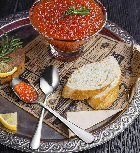 Stainless Steel Dessert Spoon Set (6 pcs) - DMC Wholesale