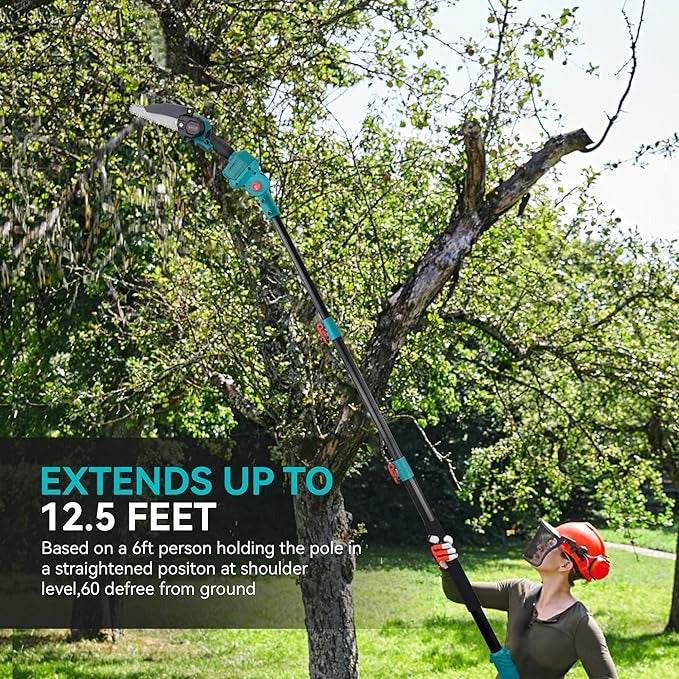 4in1 Cordless Pole Mini Saw And Pruning Shear (2x48v Batteries) - DMC Wholesale