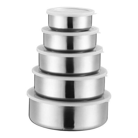 Stainless Steel Food Storage Container Set (5 pcs)