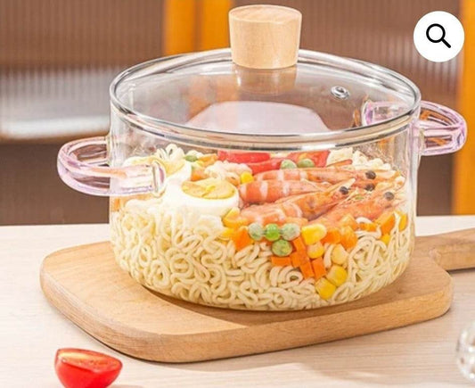 Clear Heat-Resistant Glass Simmer Pot (3.2L) - DMC Wholesale