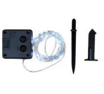 Solar Powered String Lights (100L)(12m)(Coper Wire) (White)