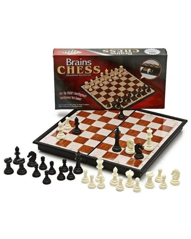 Brains Magnetic Chess Set with Foldable Chessboard - DMC Wholesale