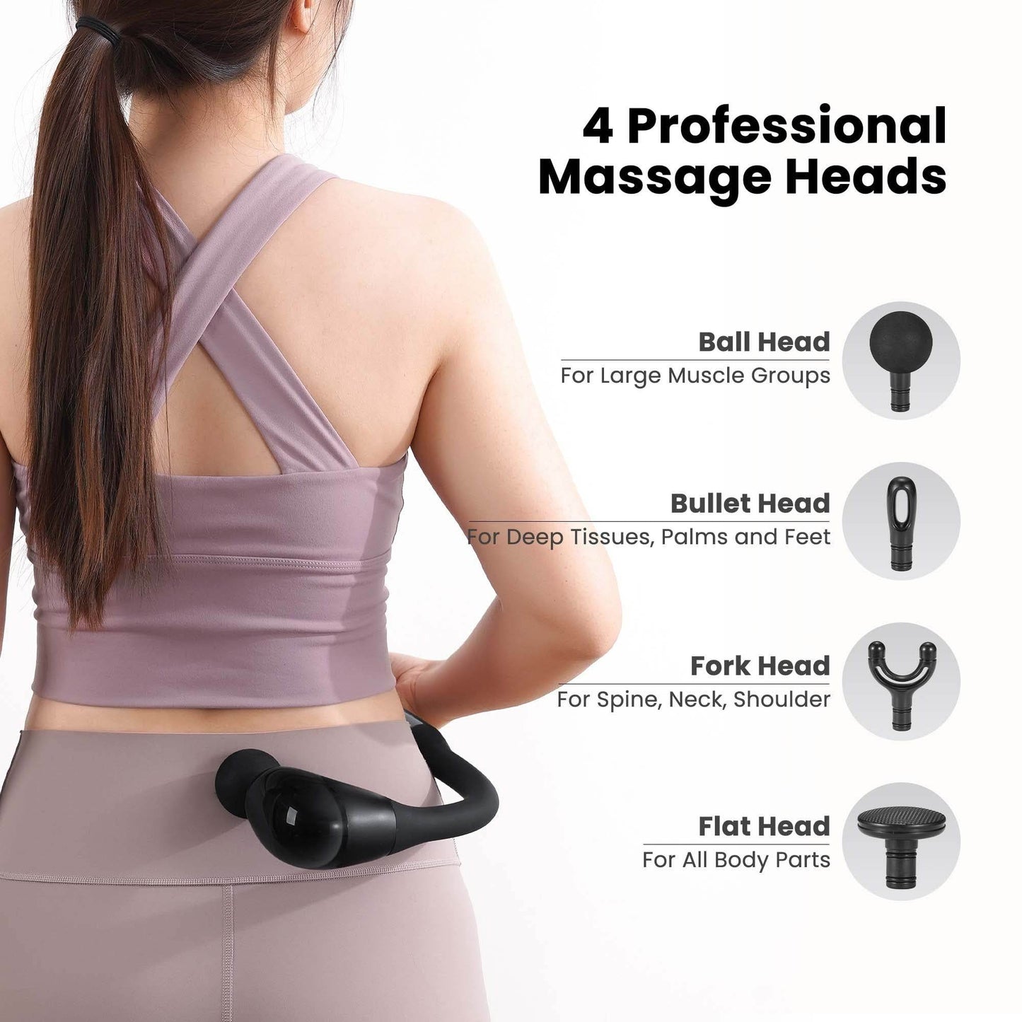 Deep Tissue Massage Gun With Upgraded Extension Handle - DMC Wholesale