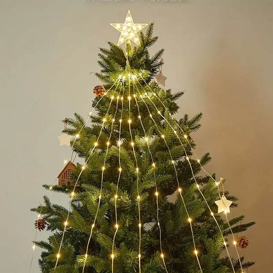 Five Point Star Waterfall Light (Yellow) - DMC Wholesale