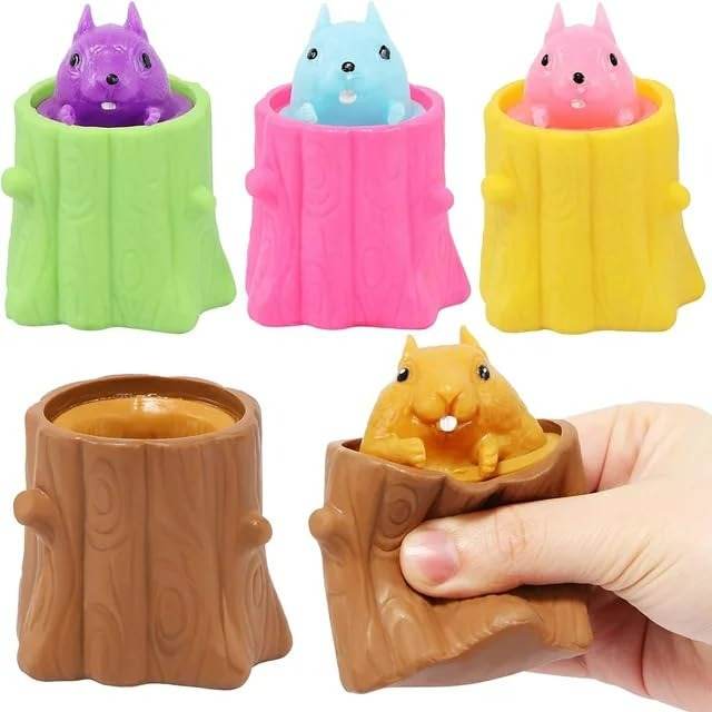 Popping up Squirrel Squeeze Toy (Each) - DMC Wholesale