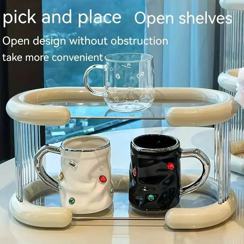 Modern Cosmetic Organising Display Shelf (2 Tier) - DMC Wholesale