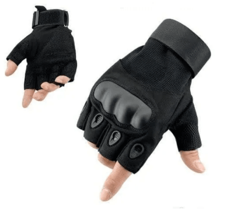 Hard Shell Half Finger Hand Gloves - DMC Wholesale