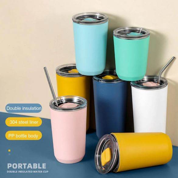 Stainless Steel Travel Coffee Cup (560ml) - DMC Wholesale