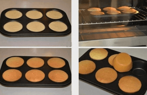 Muffin Pan Cupcake Mold Baking Tray (6 Cups) - Alt View