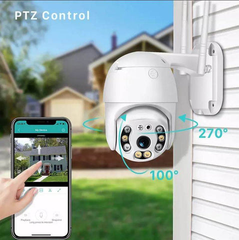 WIFI Outdoor Security Camera (V380 Pro App) - Alt View
