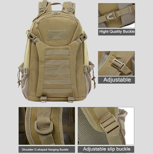 Tactical Military Backpack (Khaki) - DMC Wholesale