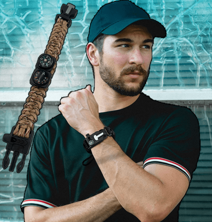 Paracord Firestarter Survival Bracelet - DMC Wholesale