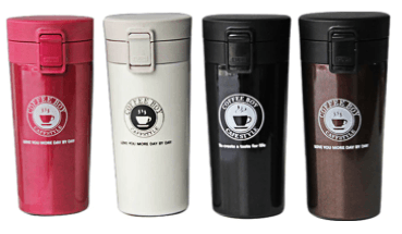 Double Wall Vacuum Insulated Travel Coffee Cup (380ml) - Alt View