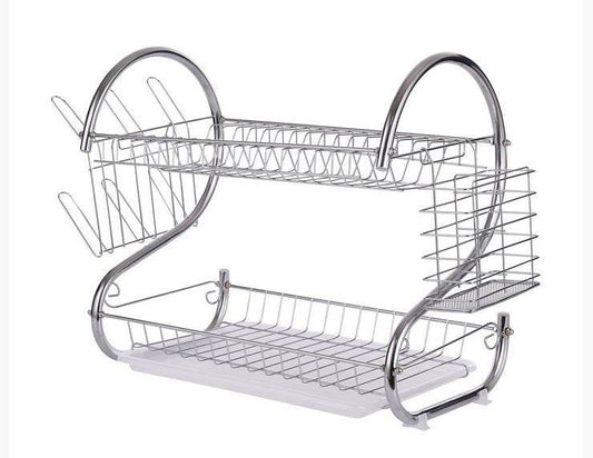 Stainless Steel Dish Drainer (2 Tier) - DMC Wholesale