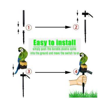 Parrot Shape Light LED Solar Garden Light - DMC Wholesale