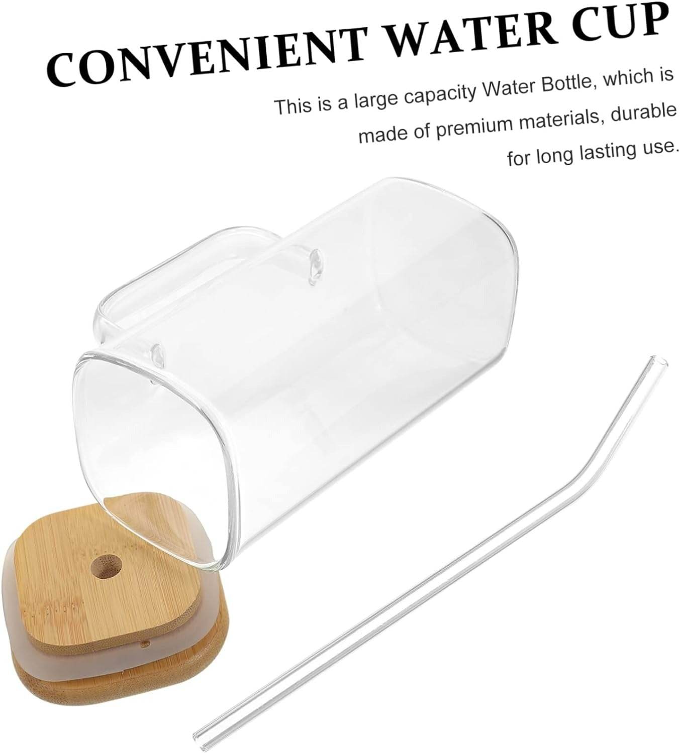 Clear Glassware Mug With Straw - DMC Wholesale