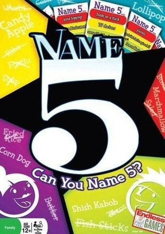 Name 5 Quick Thinking Board Game - Alt View