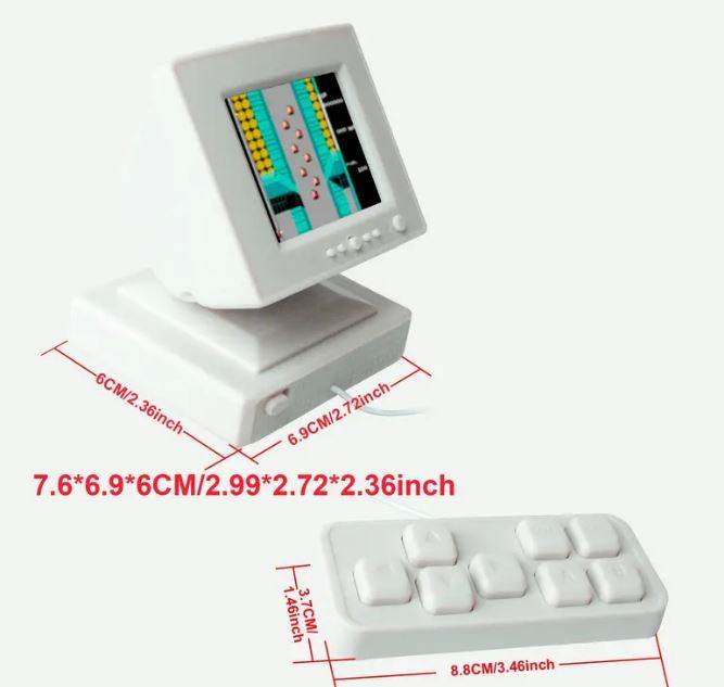 Mini Arcade Handheld Game (8-bit)(very small) - DMC Wholesale