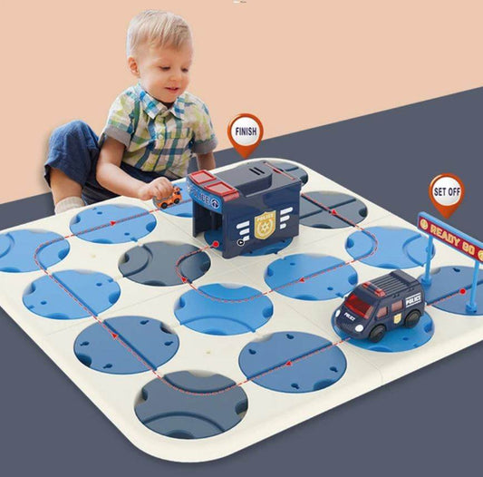 Brain Teaser Puzzles Maze Race Track (Police) - DMC Wholesale