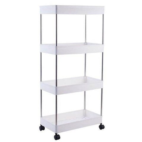 Multipurpose Space Saving Side Shelf Trolley (4 Tier)
