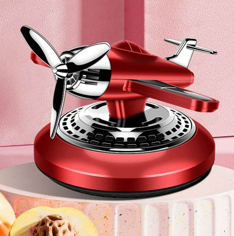 Solar Plane Car Rotating Air Freshener - DMC Wholesale
