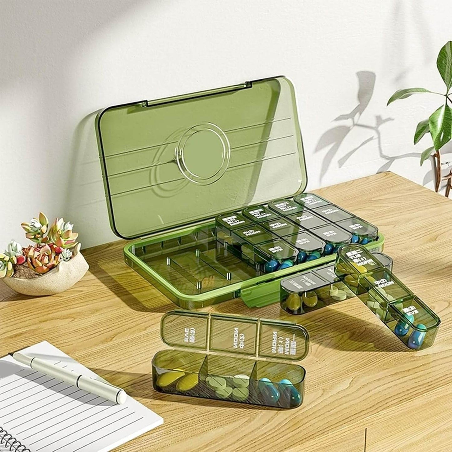 Large On The Go Capacity Pill Organiser - DMC Wholesale