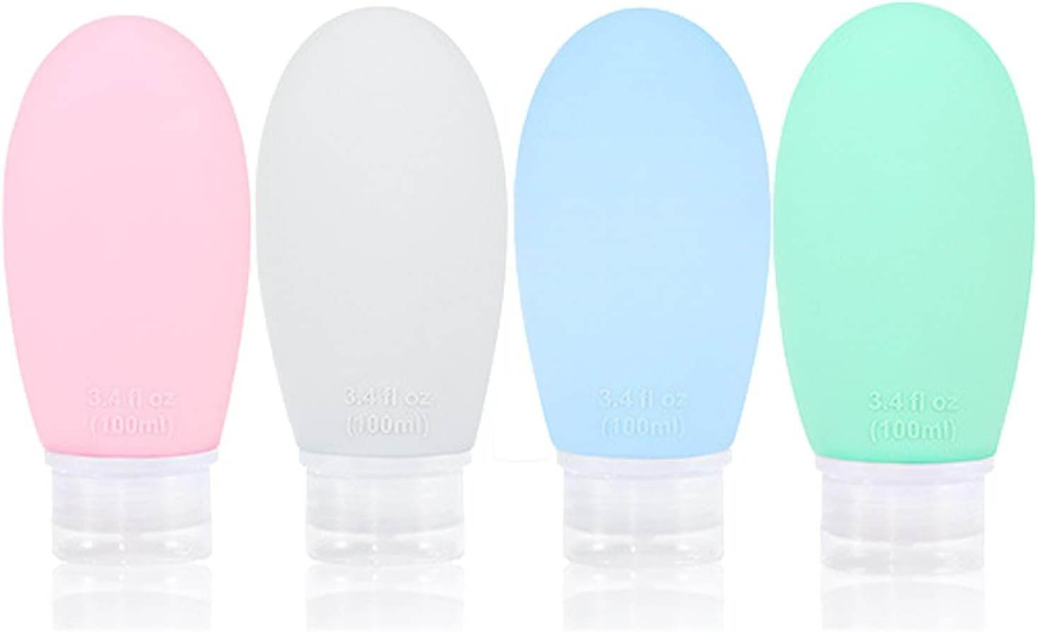Silicone Travel Bottle Set (4 pcs)(90ml) - DMC Wholesale