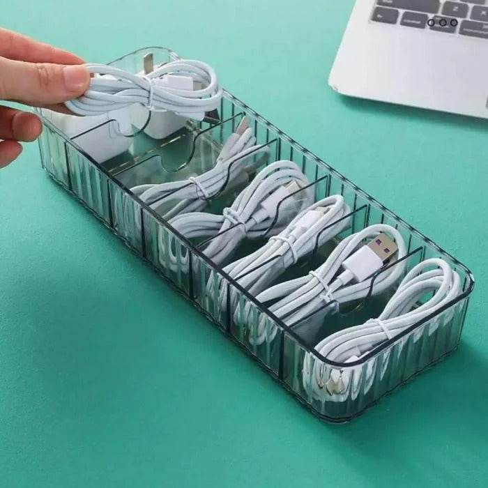 Data Cable Storage Box (Grey) - DMC Wholesale