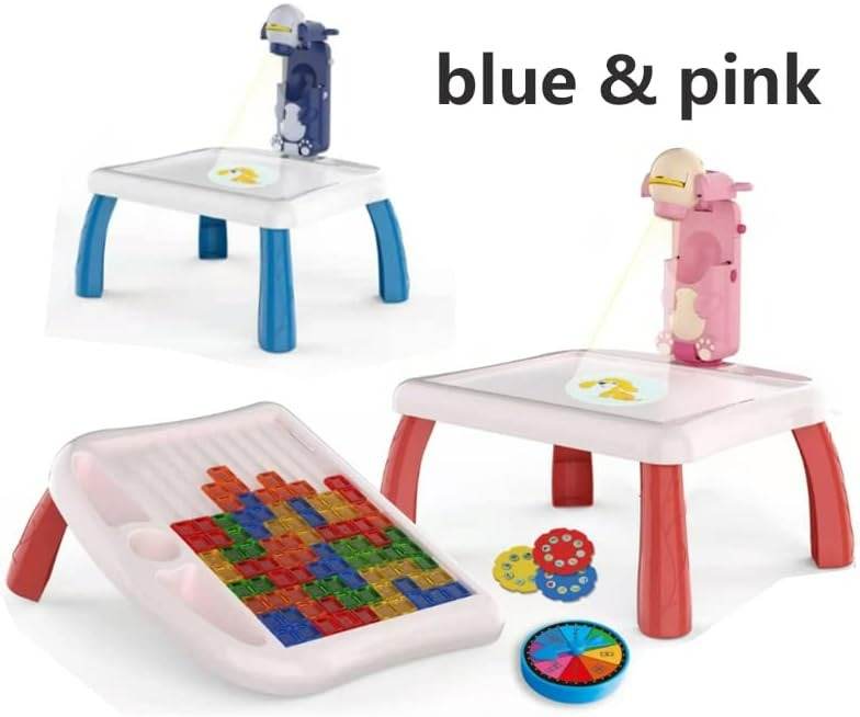 4in1 Writing Painting board with LED Projector Toy Table - DMC Wholesale