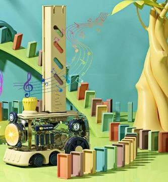 Automatic Dominoes Train Set - Alt View