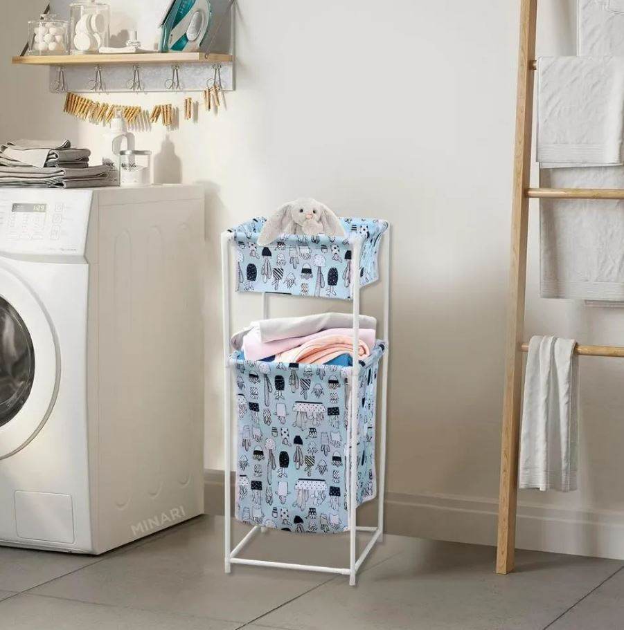 Laundry Basket (Double Layer) - DMC Wholesale