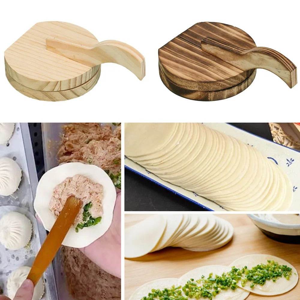 Wooden Dumpling Presser - DMC Wholesale