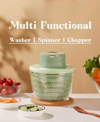 Multifunctional Electric Vegetable Chopper and Salad Spinner - DMC Wholesale