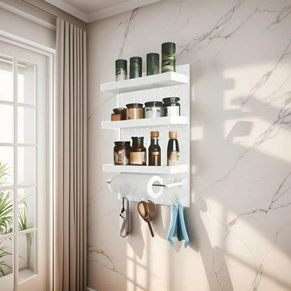 Adjustable Wall Mounted Wire Wrap Board Storage Rack - DMC Wholesale