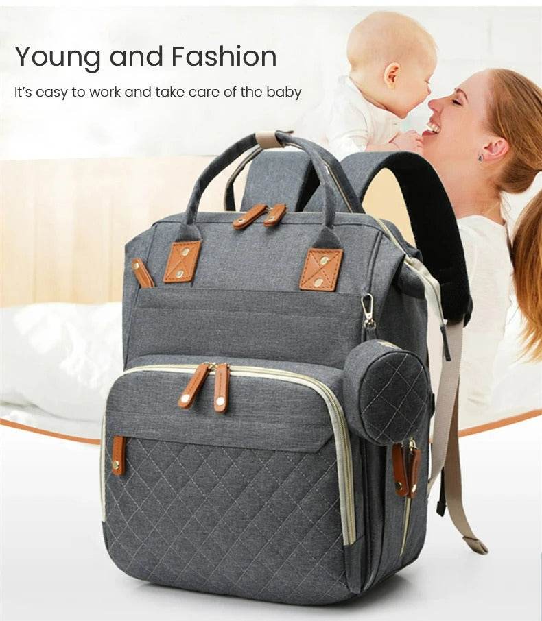 Multifunctional Bassinet Nappy Bag (Grey) - DMC Wholesale